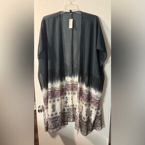 🏷️NWT Lane Bryant Sheer Kimono Duster | One Size | Boho Floral